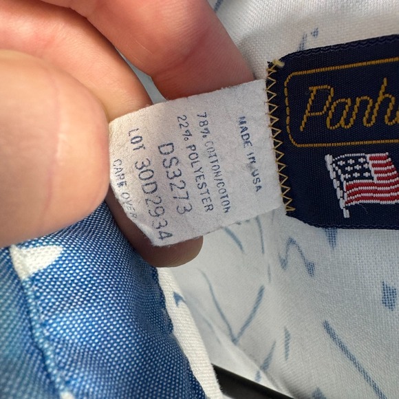 Vintage Panhandle Slim Shirt Mens 17x35 Aztec Western Cowboy Rodeo Made in USA - Picture 5 of 12